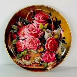 Grace De Monaco Rose Plate by Katherine Austen- Franklin Mint - Limited Edition